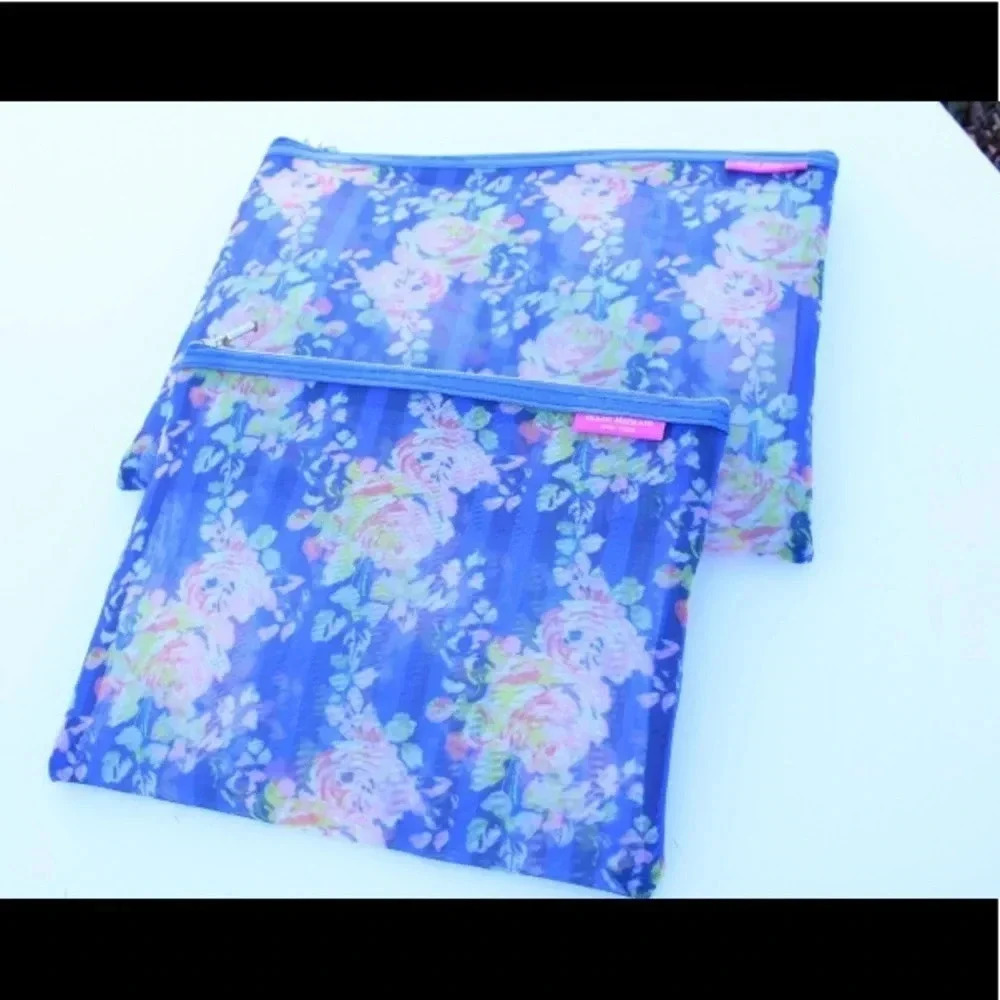NWOT Isaac Mizrahi cosmetic bags